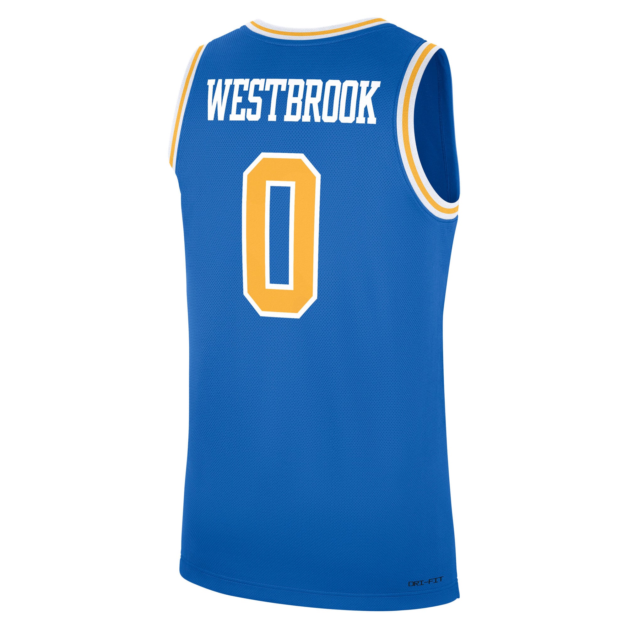 Maillot de basket-ball réplique Jordan Brand Russell Westbrook bleu UCLA Bruins Performance pour homme